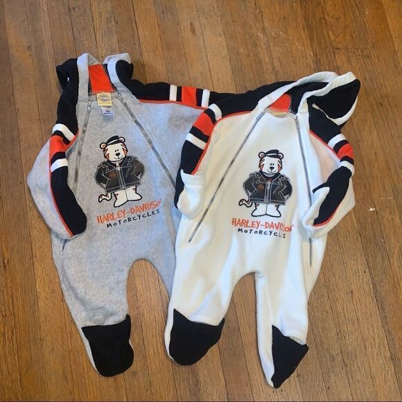 Harley Davidson onesie Bundle 3-6M - Picture 1 of 4
